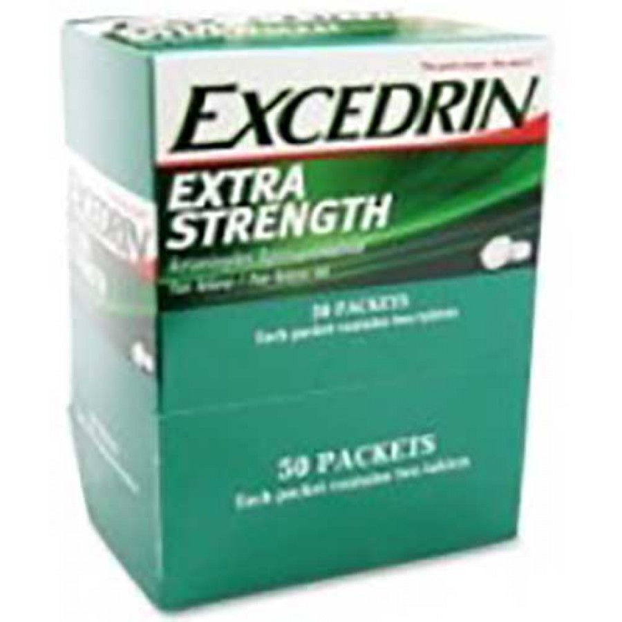 EXCEDRIN BOX MEDICINE SINGLES 25CT/PACK RIGHT CHOICE DISTRIBUTORS